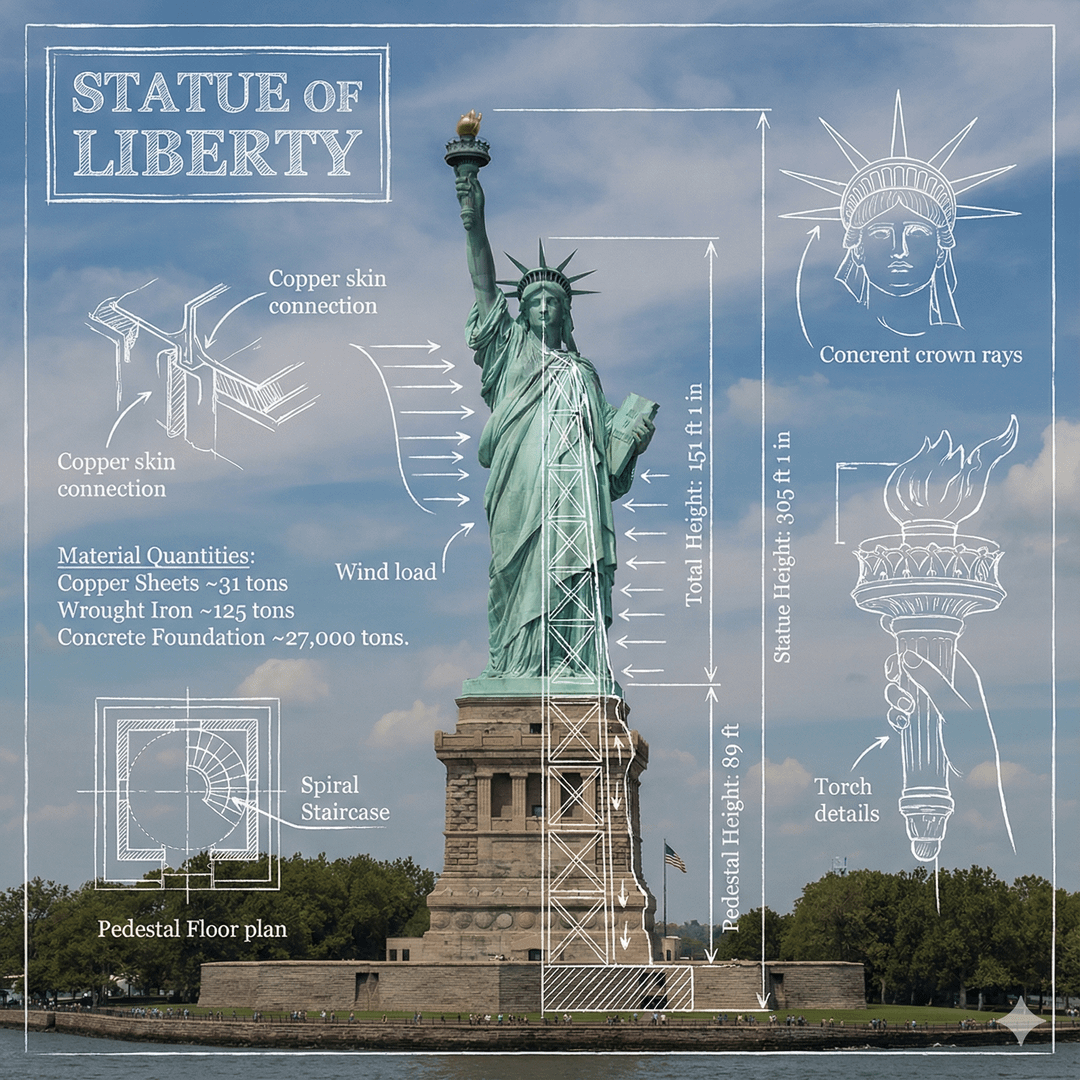 Statue of Liberty: Architectural &amp; Engineering Breakdown